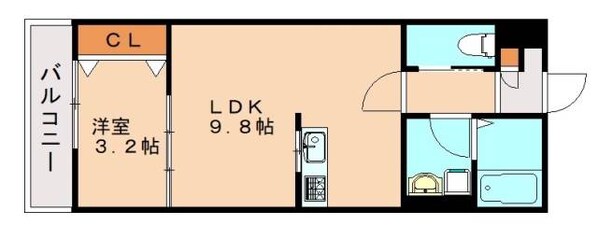 黒崎駅 徒歩20分 3階の物件間取画像